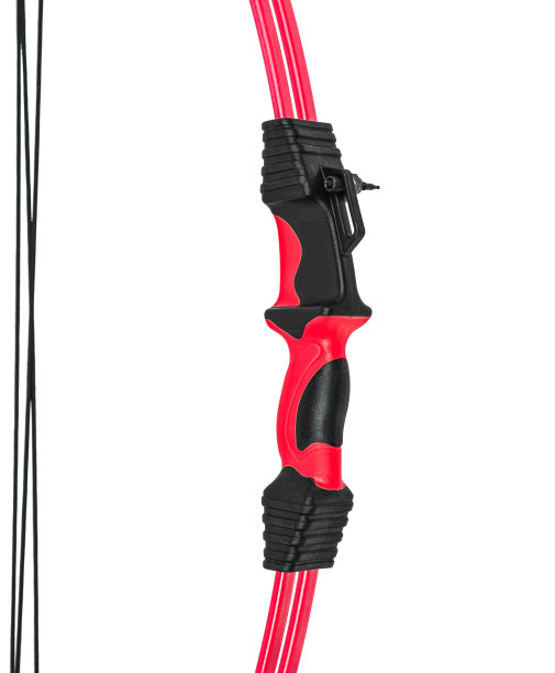 一种用于运动、狩猎和娱乐的现代弓。经典的古代武器与现代的扭曲。长弓孤立在白色背景。图片下载