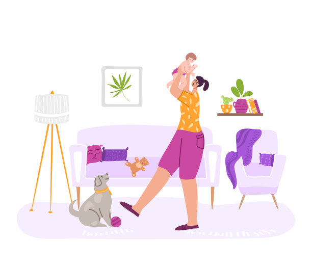 母性概念-妇女和婴儿图片下载