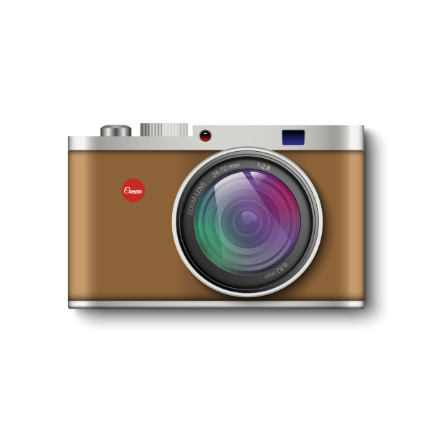 老式棕色相机图片下载