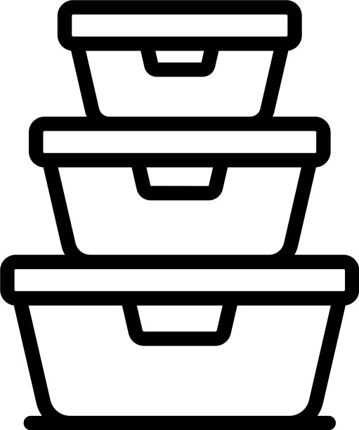 午餐盒图标轮廓风格图片下载