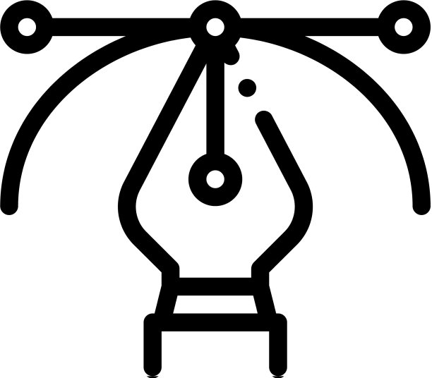 笔绘制曲线轮廓图标图片下载