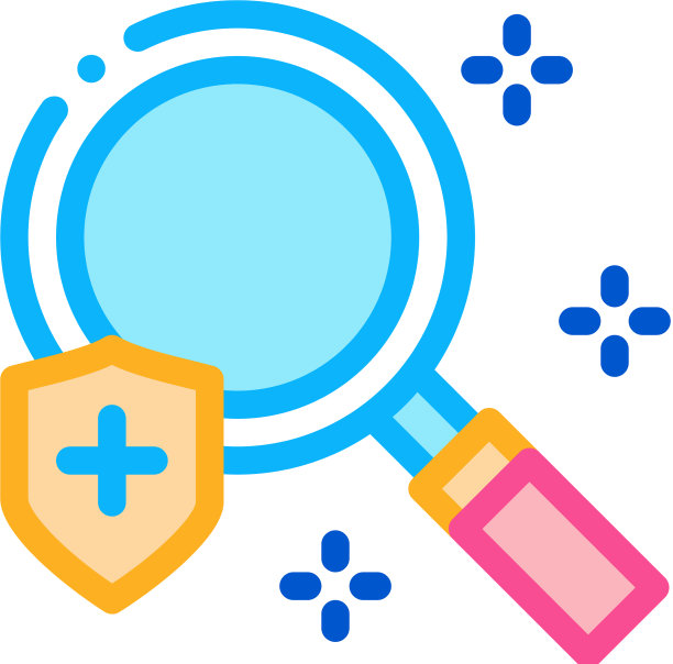 健康研究保险图标大纲图片下载