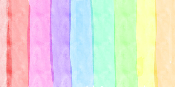 水彩彩虹色度调色板。彩虹颜色渐变。带有颜色渐变的极简设计图片下载