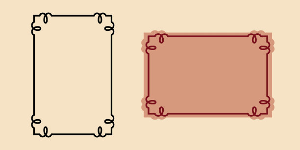 设置装饰图形框架简单复古图片下载