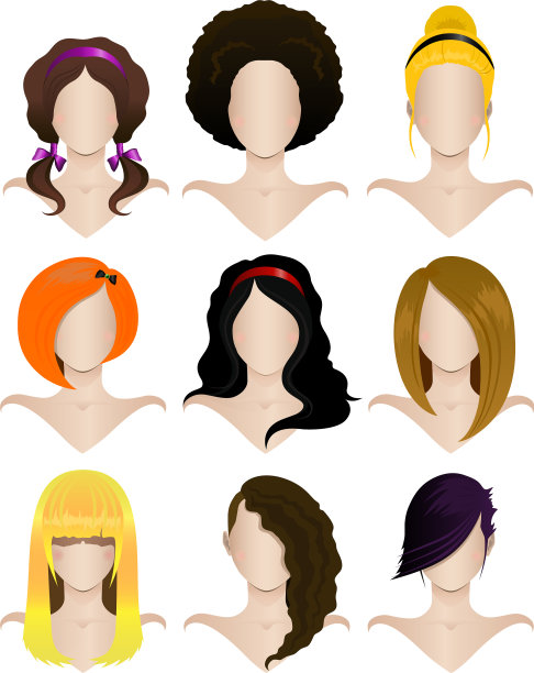 为女性做9种发型图片下载