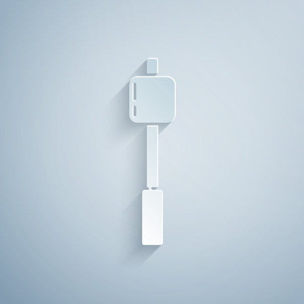 纸切棉花糖上粘图标孤立上图片下载