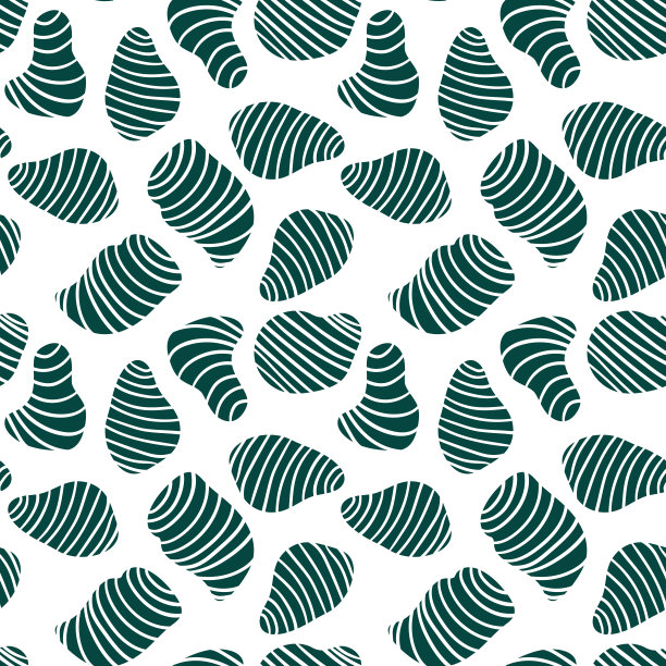 彩色的凌乱抽象无缝图案与不均匀的圆形污渍。图片下载