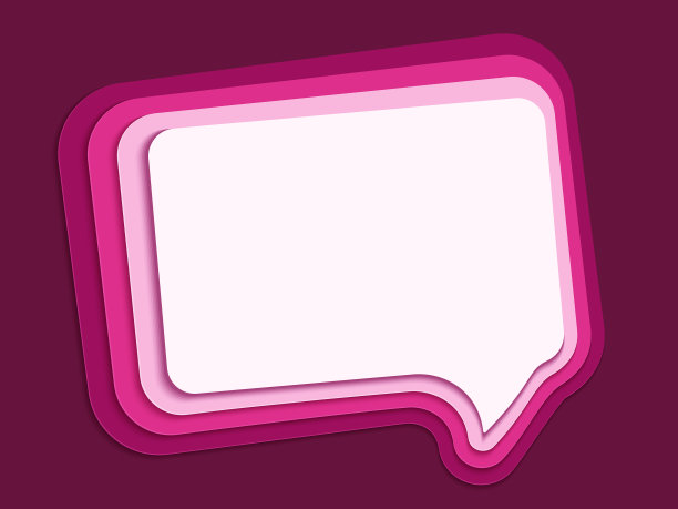 语音气泡3d剪纸层艺术图片下载