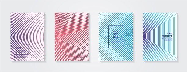 简约现代的封面设计，动感多彩图片下载