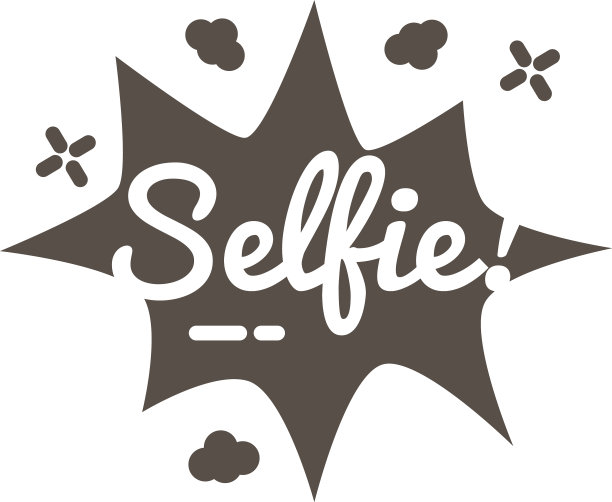 俚语云表达与自拍词剪影图片下载