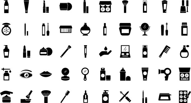 捆绑50化妆化妆品集图标图片下载