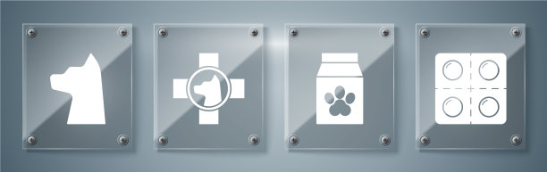 为宠物兽医提供犬、药袋食品图片下载