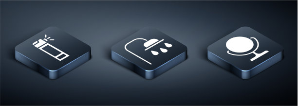 设置等距瓶与喷嘴喷雾圆图片下载