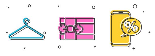 设衣架衣柜礼盒及折扣图片下载