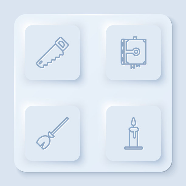 Set line hand saw古代女巫的魔法书图片下载