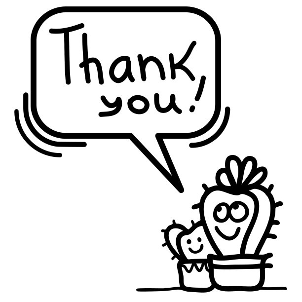感谢卡与可爱的仙人掌多汁和文字图片下载