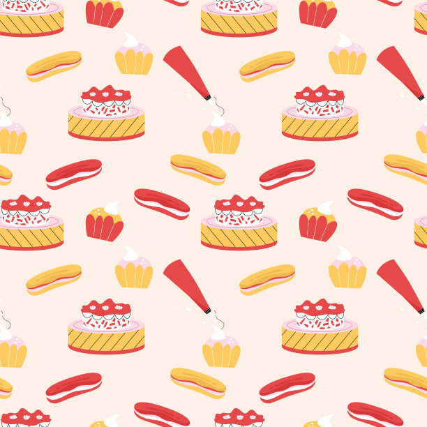 矢量无缝模式与糖果图片下载