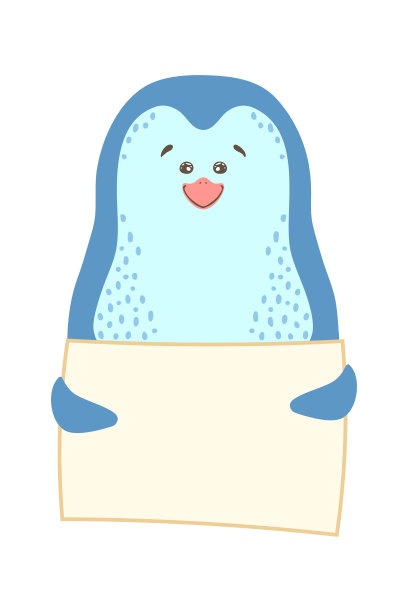 可爱的卡通动物拿着标签和复制空间。设置贺卡横幅邀请传单小册子。卡通手绘风格。小宠物用空白标记信息板图片下载