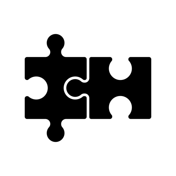 拼图图标设计矢量模板图片下载