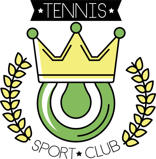 网球运动有花冠和冠线图片下载