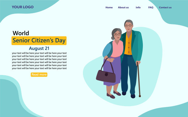 世界老年人日网页图片下载