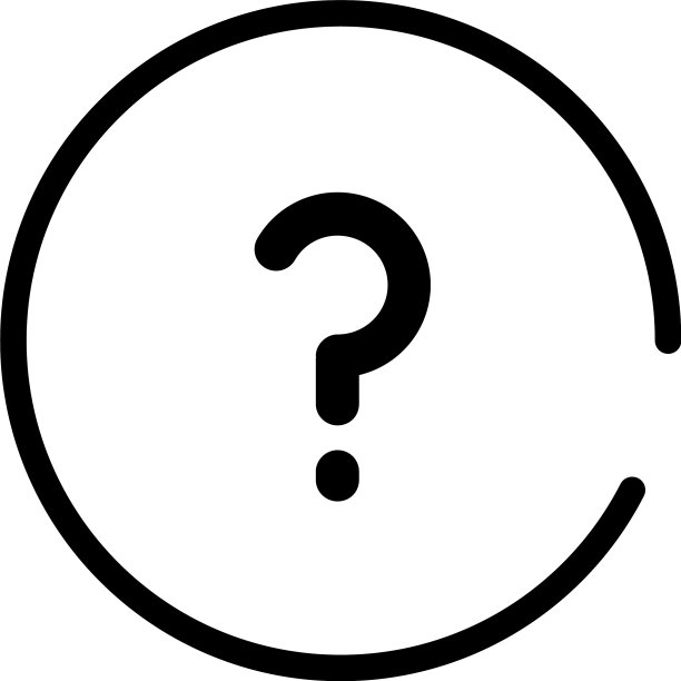 线条风格问号标志图标图片下载