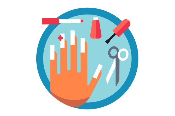 女人用手涂指甲油做美甲图片下载