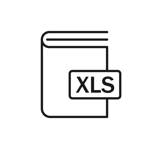 书XLS格式图标。矢量图图片下载