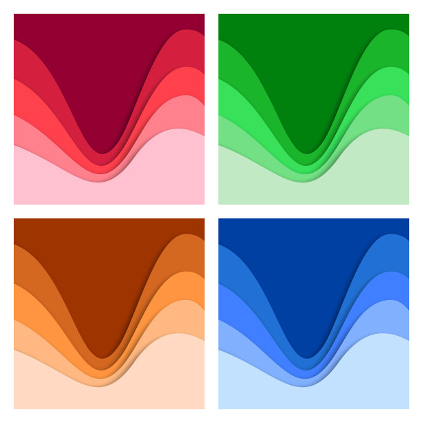 设置3d抽象背景和剪纸形状图片下载