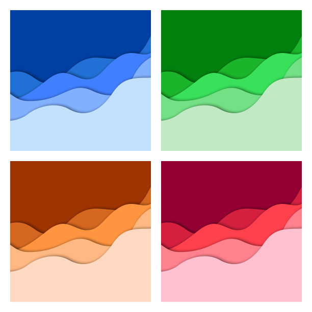 设置3d抽象背景和剪纸形状图片下载