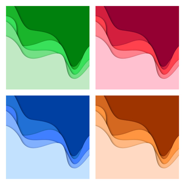 设置3d抽象背景和剪纸形状图片下载