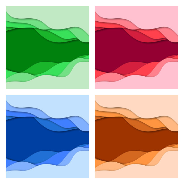 设置3d抽象背景和剪纸形状图片下载