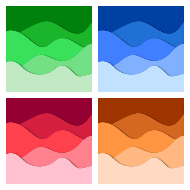 设置3d抽象背景和剪纸形状图片下载