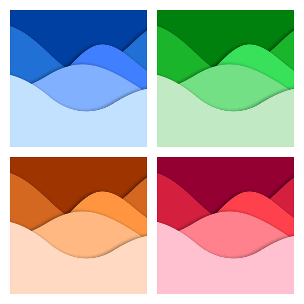 设置3d抽象背景和剪纸形状图片下载