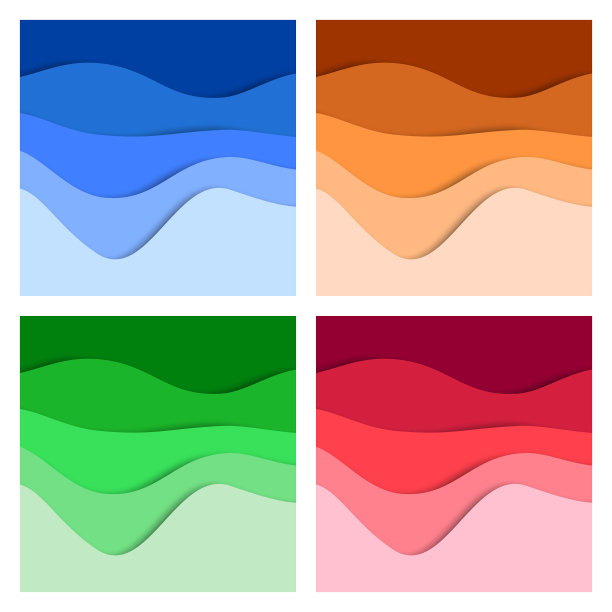 设置3d抽象背景和剪纸形状图片下载