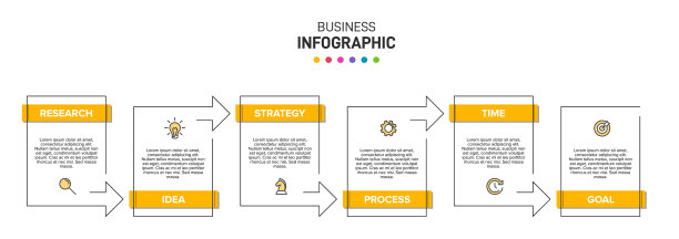 信息图形设计与图标和5个选项或图片下载