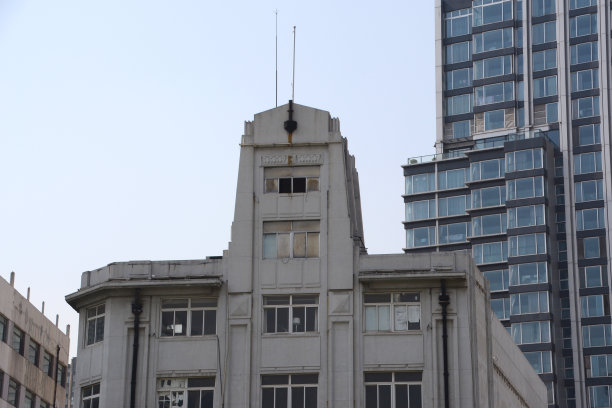 中国上海的装饰艺术立面图片下载