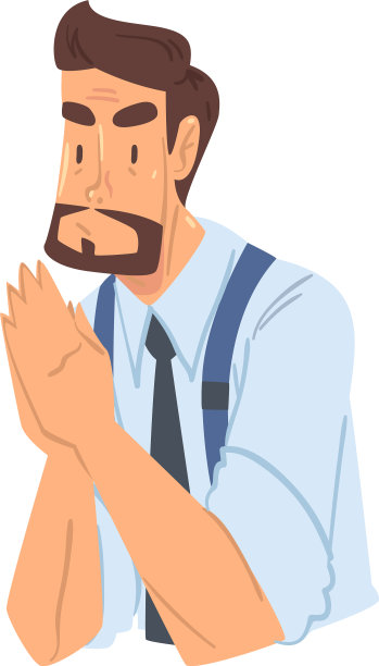 商人手心祈祷办公室工作人员图片下载