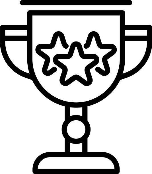 奖励杯图标轮廓风格图片下载