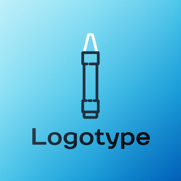 线蜡笔绘制图标孤立在蓝色图片下载