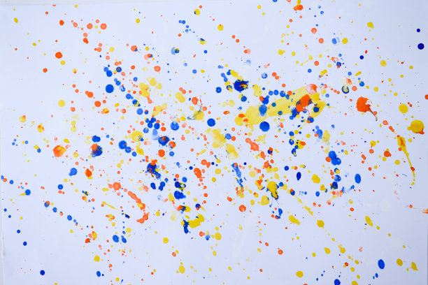 抽象水彩彩色滴在白色的背景图片下载