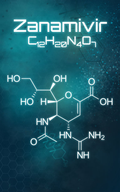 未来背景下扎那米韦的化学配方图片下载