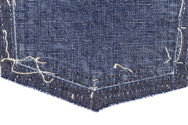 蓝色牛仔裤后口袋的一部分图片下载