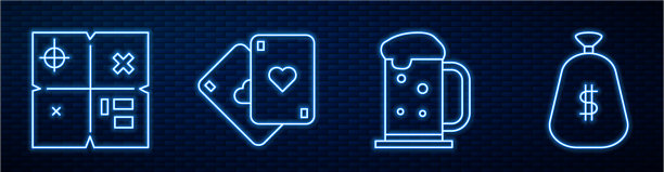 摆线木啤酒杯寻宝地图玩图片下载