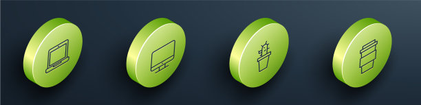 设置等距笔记本电脑显示器屏幕图片下载