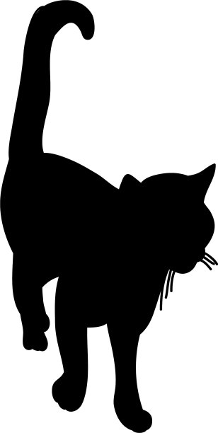剪影一只猫走了图片下载