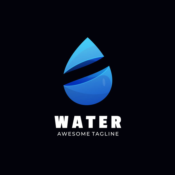 标志水渐变色彩风格图片下载