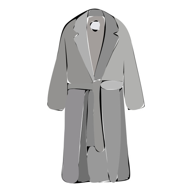 孤立灰色素描时尚女装外套图片下载