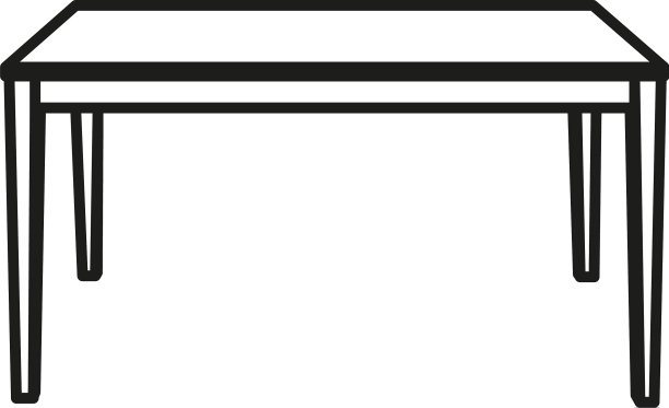 孤立素描一表轮廓图片下载