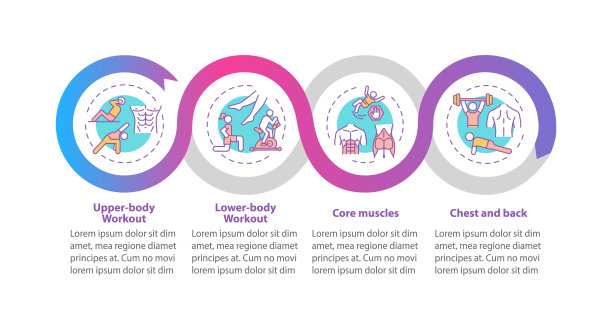 锻炼类型向量信息图模板图片下载